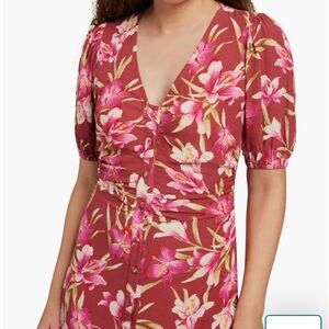 NWT Faherty Sorrento Floral Print Maxi Dress Size XS